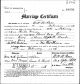 Edward Owen Crim and Anna Elizabeth Wood Marriage Certificate