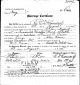 Lemuel Paul Crim and Alice Morin White Marriage Certificate