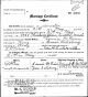 Lonnie Morris Crim and Grace Salisbury Marriage Certificate