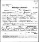 Joseph Adam Reiss and Marguerite Marie Faucher Marriage Certificate